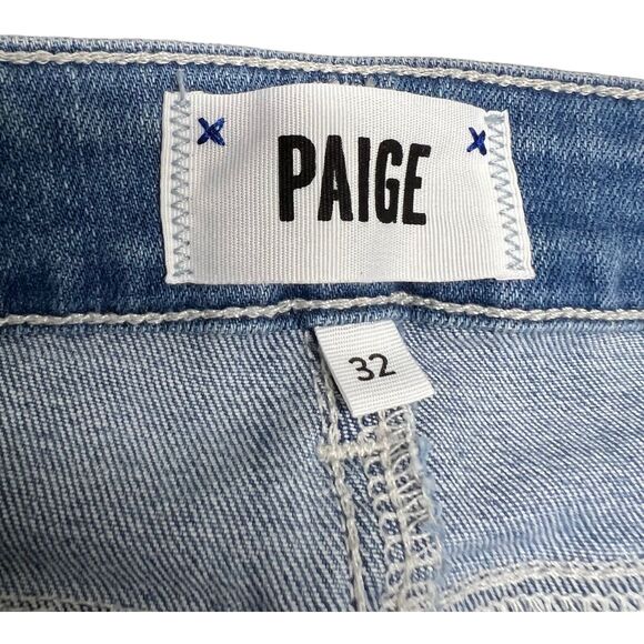 Paige Verdugo Ankle Jeans Mid Rise Skinny Sz 32 x 28 Skylark Blue - Picture 7 of 9